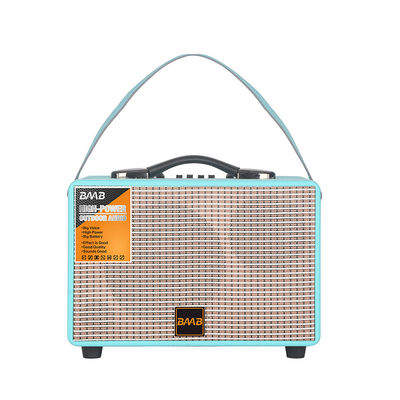 Qualität  Wooden loudspeaker aux. new 2023 carbon woofer speaker bluetooth party player guitar player PORTABLE smart wireless blue battery Jbl usine