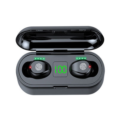 Qualität  Wholesale Wireless Earphone Comfortable Wearing F9 TWS 5.0 Earphone LED Display Charging Touch Control Radio Earbuds 2000mAh Box Earbuds usine