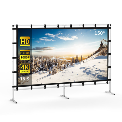 Factory Price Convenient 150 Inch Motorized Projection Screen 4k 3D Home Theater Motorized Projector Screen