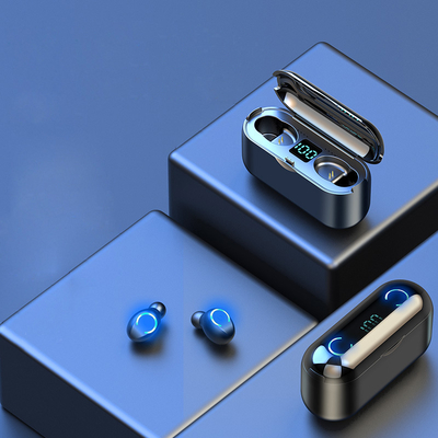 Hot Selling In-ear Noise Canceling Sport Wireless Earbuds With Power Bank Battery Display Earphone F9-8B TWS