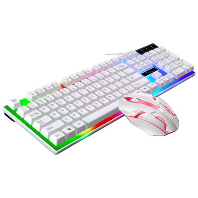 Middle Frame Mirror Surface Result Standard 104 Key Gaming Desk Wired PC Mechanical Keyboard and Mouse Set