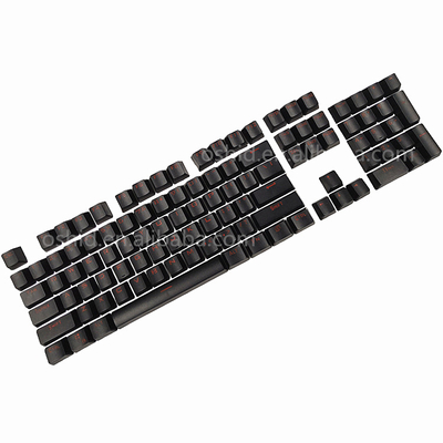 Computer Keyboard 104 Keys ABS Keycap With Red Backlight For Mechanical Gaming Keyboard